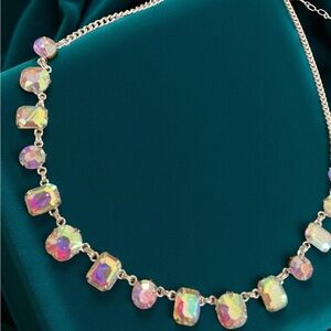 KIRKS FOLLY Iridescent Crystal Necklace! STUNNING!  NEW NIB! Perfect gift!